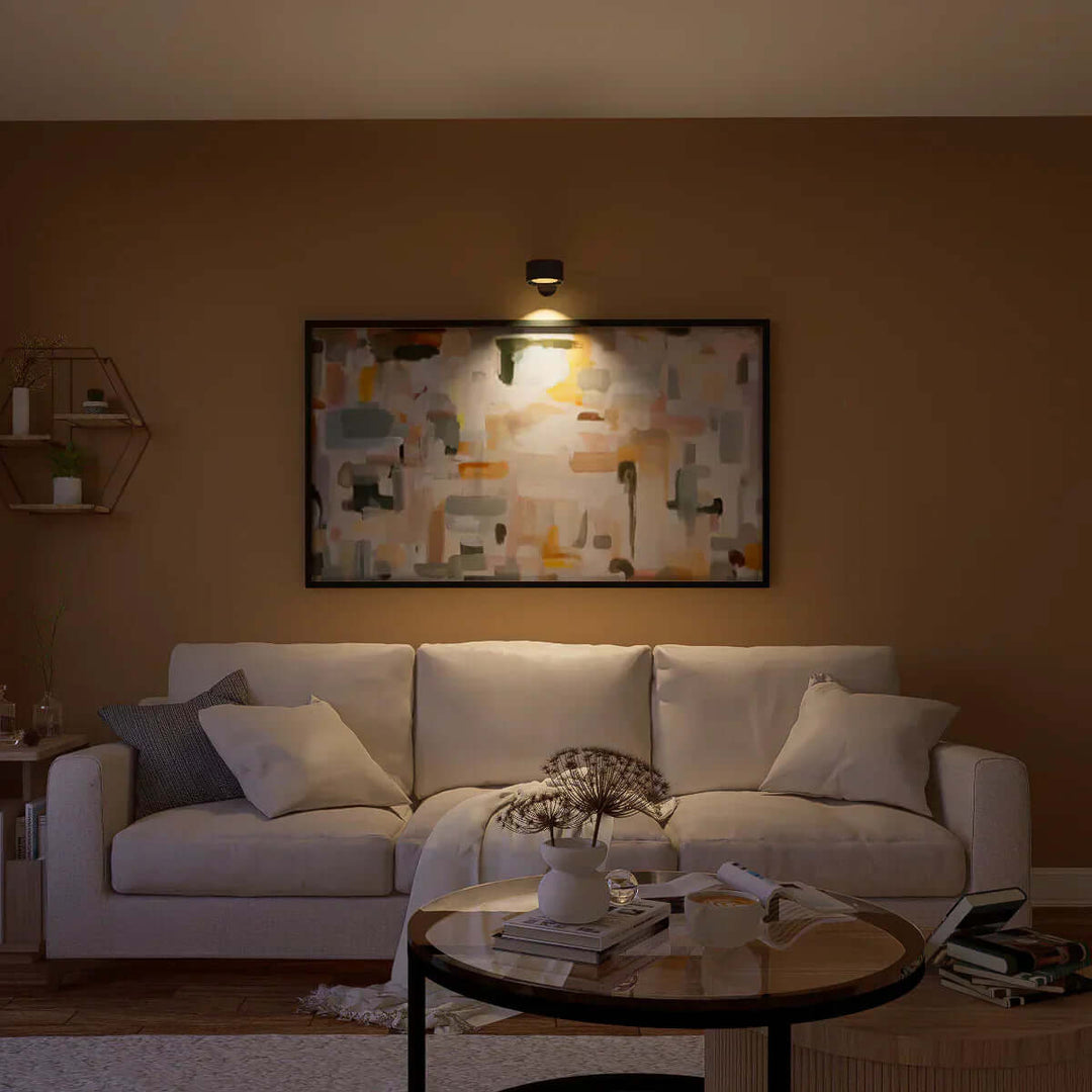 Kabellose LED Wandleuchte mit 360° Rotation