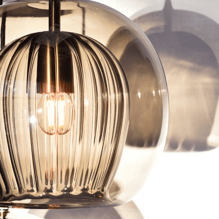 Moderne LED Pendelleuchte Glaskugel - Höhenverstellbar