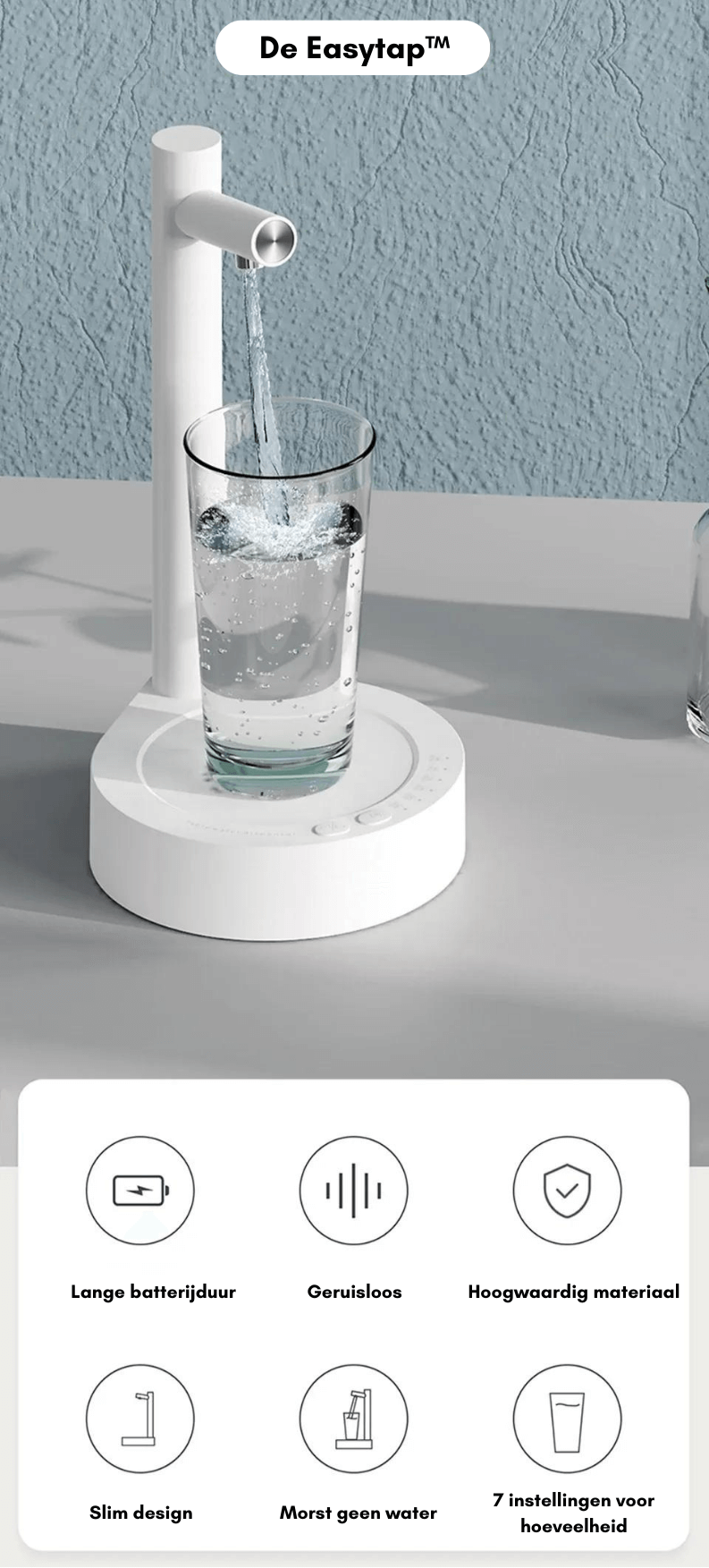 Tragbarer Wasserzapfer für Bett & Schreibtisch