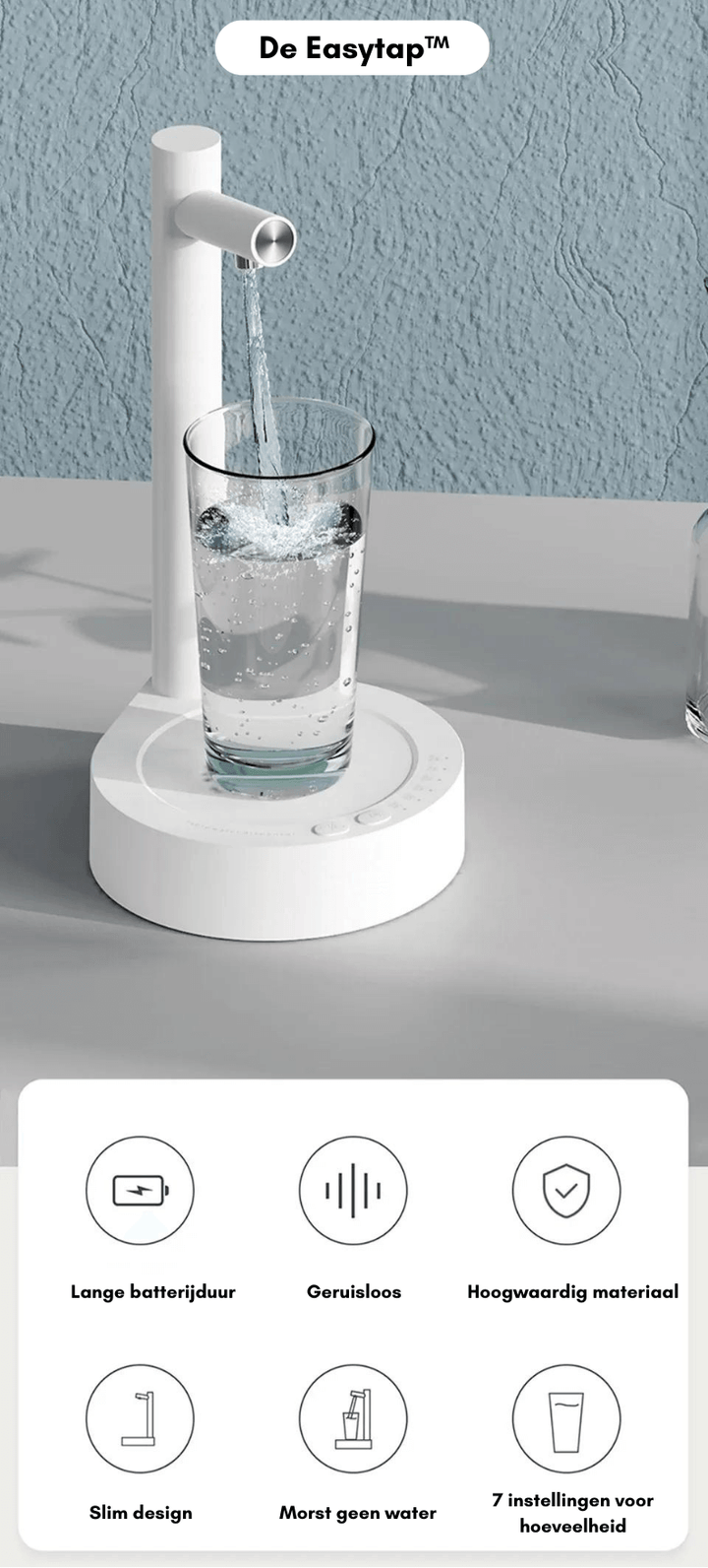 Tragbarer Wasserzapfer für Bett & Schreibtisch