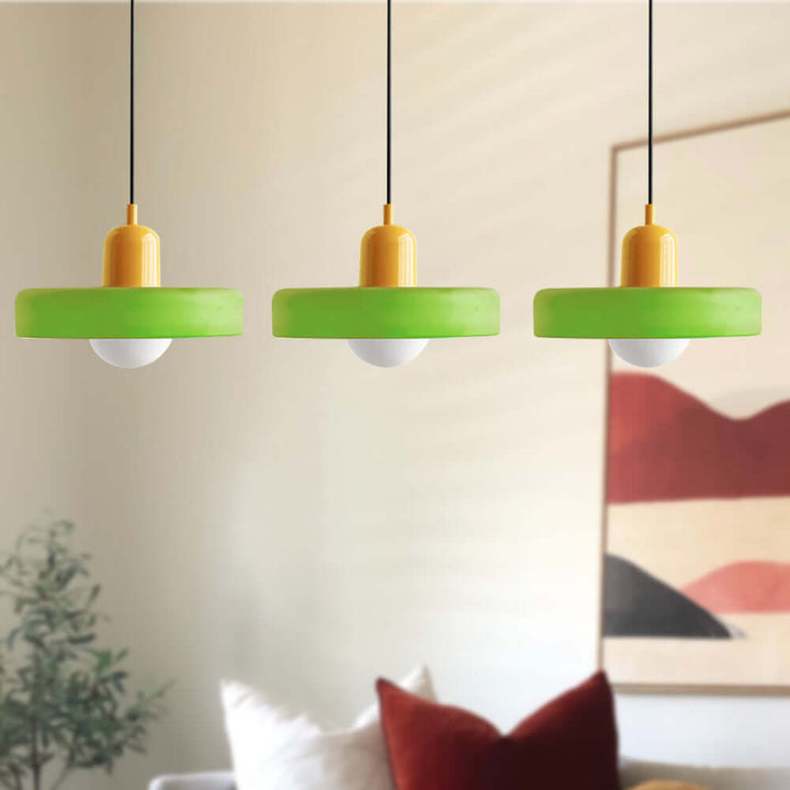 Lampe suspendue Bauhaus à 3 têtes