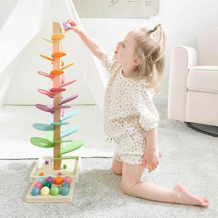 Tour de billes arc-en-ciel - Jouet éducatif pour les tout-petits