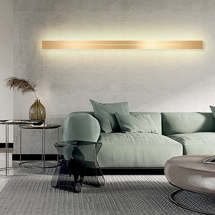 Moderne LED Wandleuchte Gold Schwarz Innen