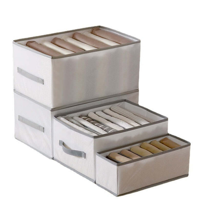 Boîte à vêtements pliable avec compartiments - système d'organisation