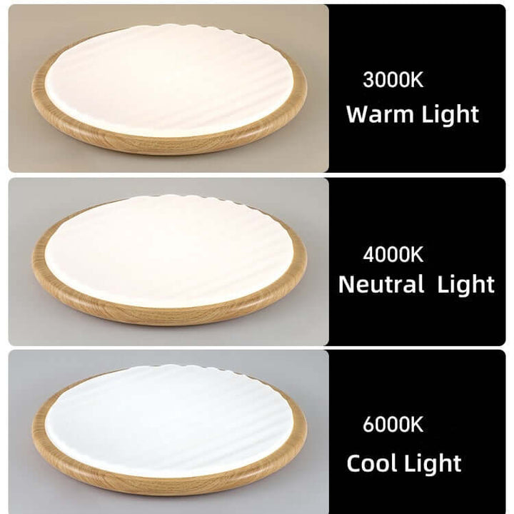LED Deckenleuchte Holzoptik Schlafzimmer