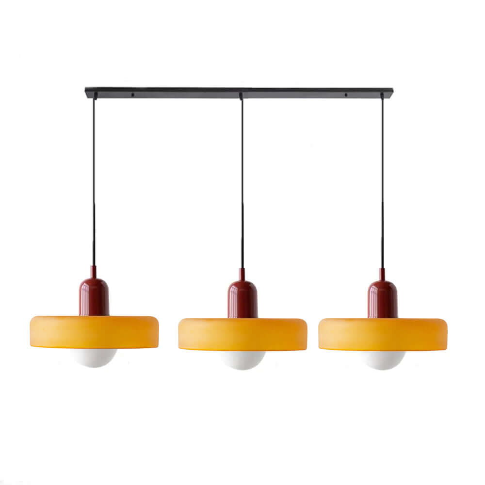 Lampe suspendue Bauhaus à 3 têtes