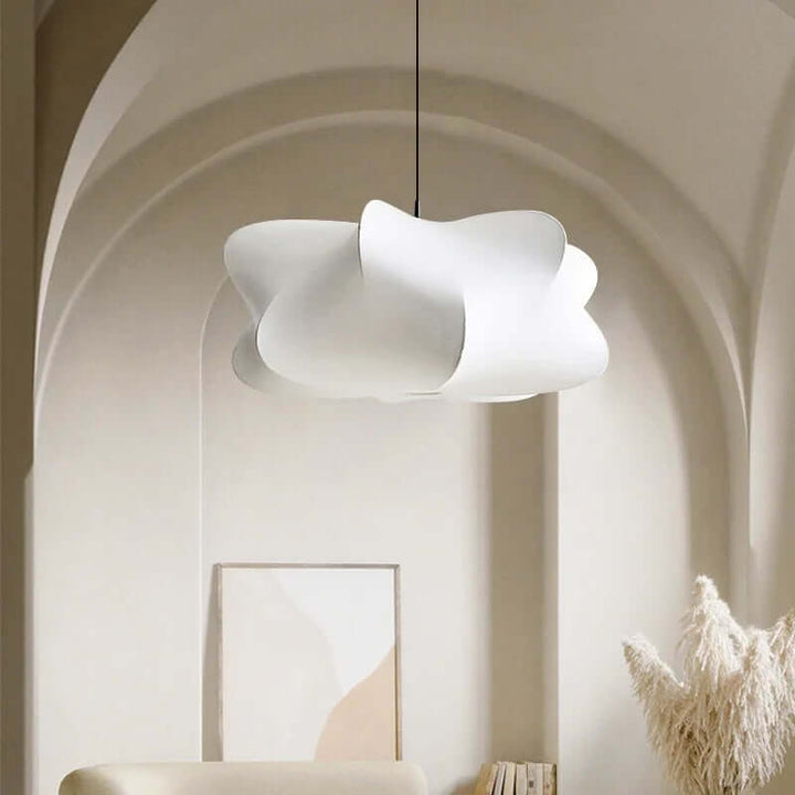 Lampe suspendue en soie japonaise