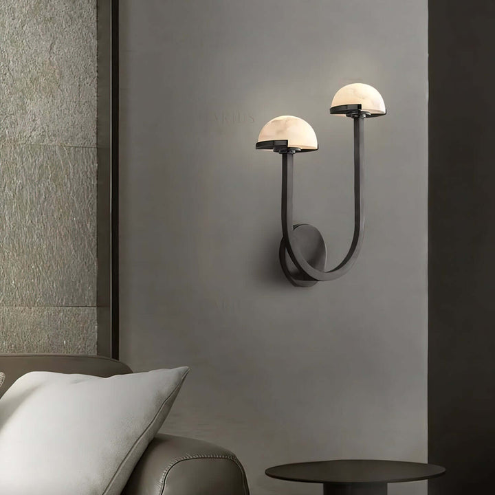 Pilz Alabaster Wandleuchte, Modernes Design