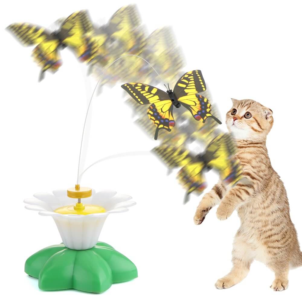 Interaktives Katzenspielzeug - Elektrischer Schmetterling