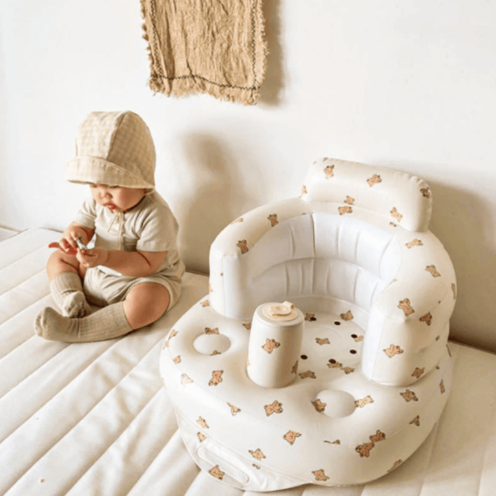 Baby-Sitzsack mit Rückenstütze - Sicher & bequem