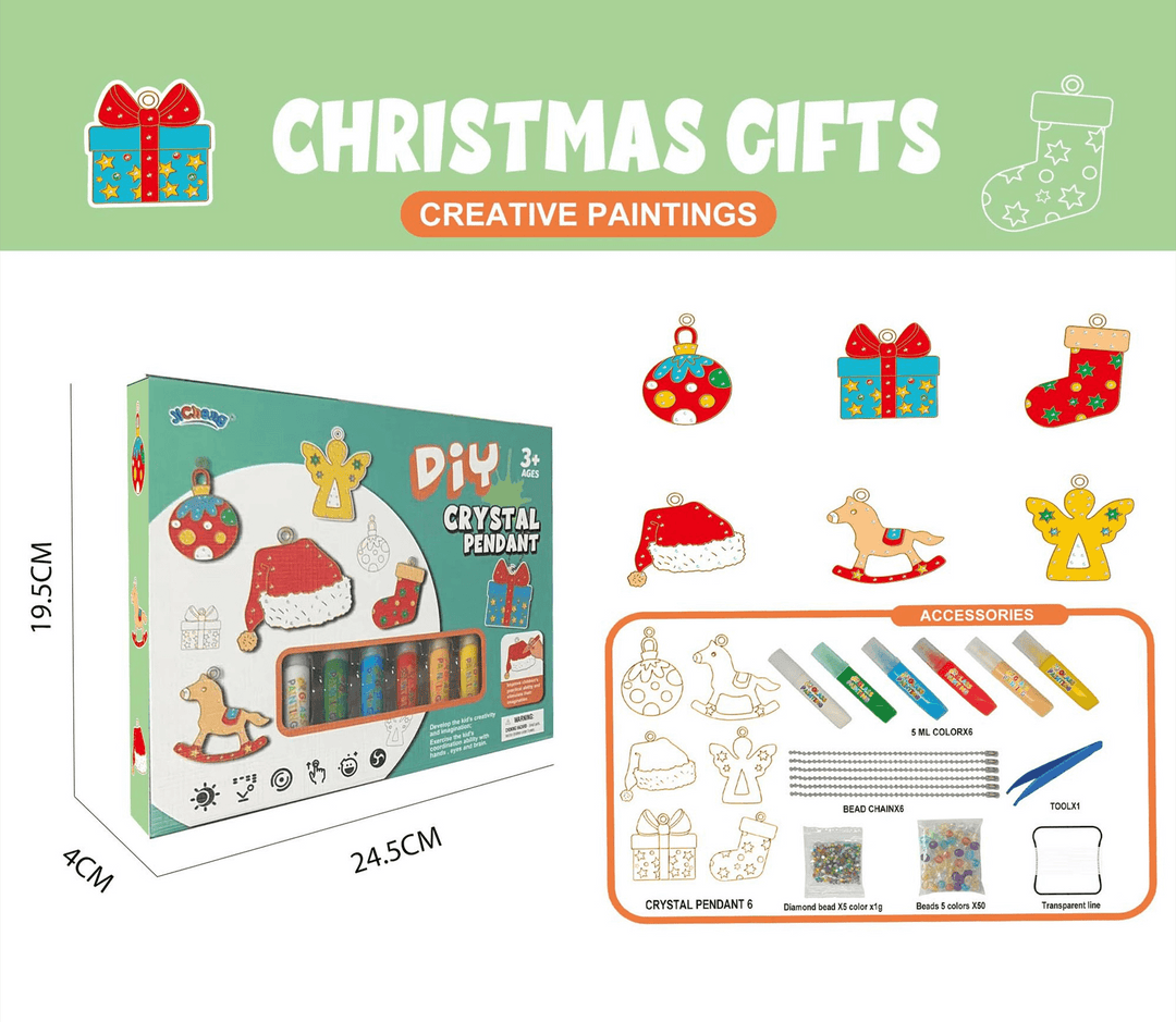 DIY Schlüsselanhänger Set - Glitzerndes Malvergnügen