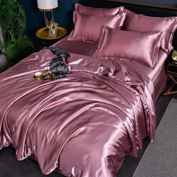 Satin Bettbezug Set - Luxuriös & Weich