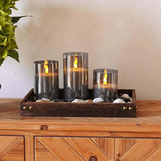 Lot de 3 bougies LED sans flamme