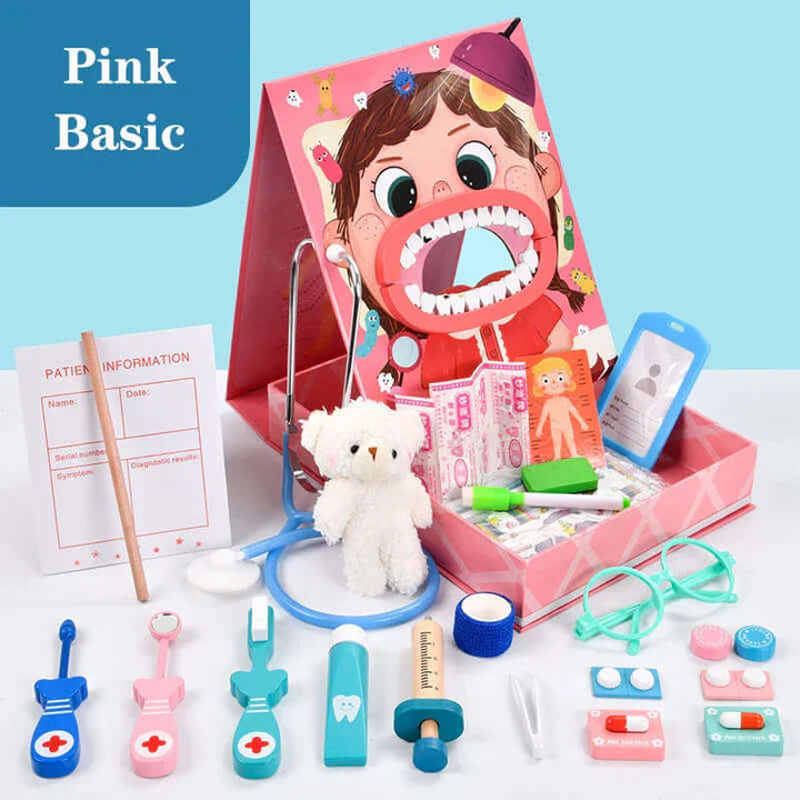 Coffret de dentiste pour enfants - jeu de rôle et soins dentaires 
