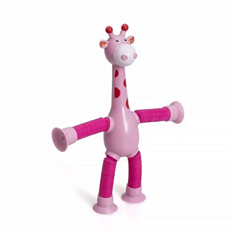 Flexibles Giraffenspielzeug mit Saugnapf