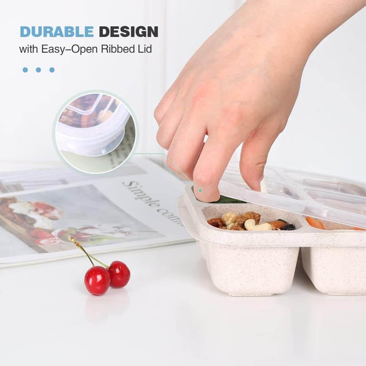 4-Fach Bento-Box Meal-Prep-Behälter