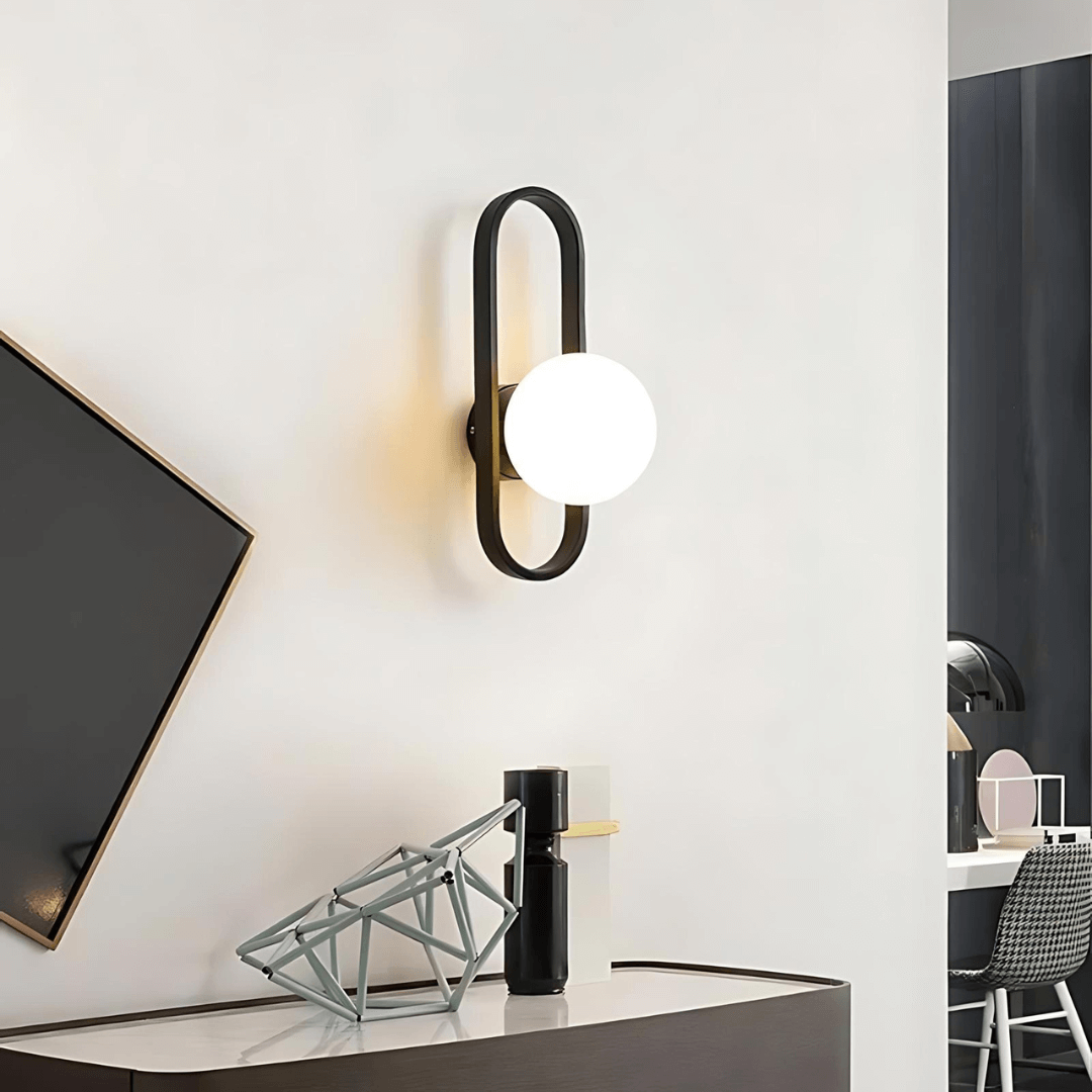 Moderne LED Glas Wandleuchte Camille
