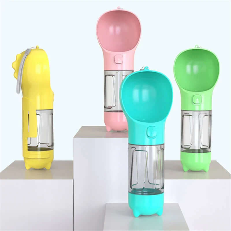 3-in-1 Tragbare Haustier Trinkflasche Wassernapf Futternapf