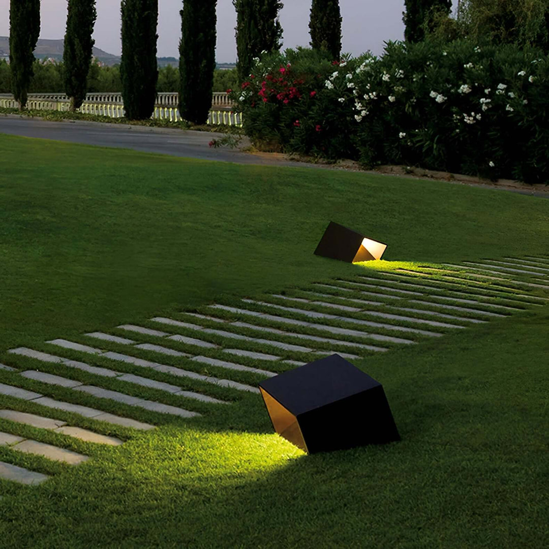 Solar Aussenleuchte Garten LED Würfel IP65