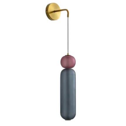 Elegante Wandleuchte mit Glockenorchideen