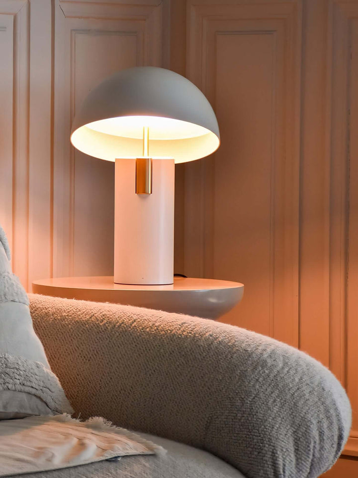 Lampe de table au design moderne avec cylindres rotatifs