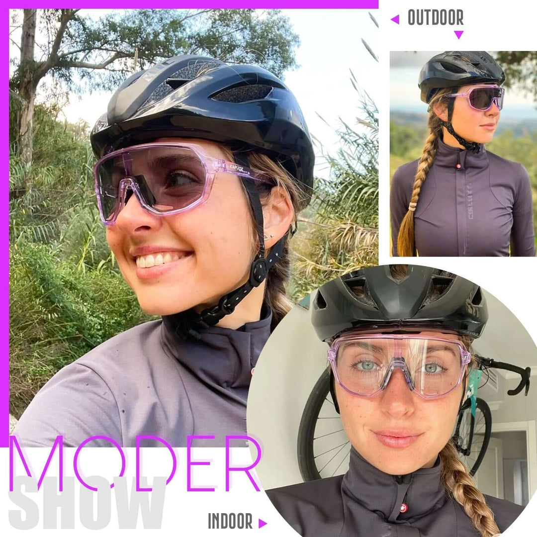 Lunettes de sport photochromiques pour le cyclisme