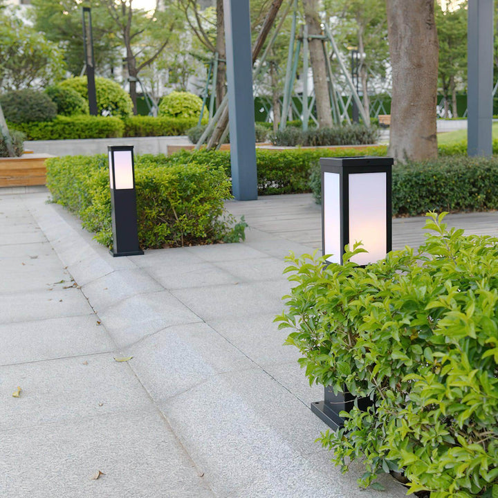 Moderne LED Pollerleuchte Außen Garten