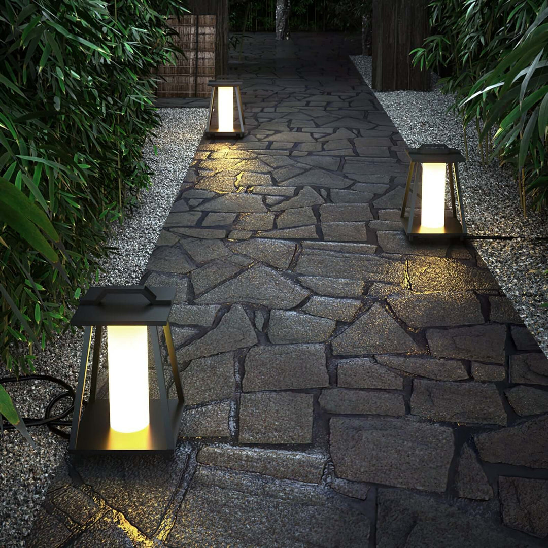 Tragbare LED Außenleuchte für Garten & Balkon