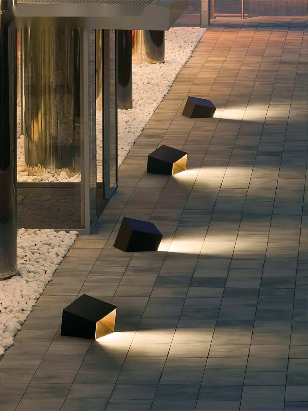 Solar Aussenleuchte Garten LED Würfel IP65