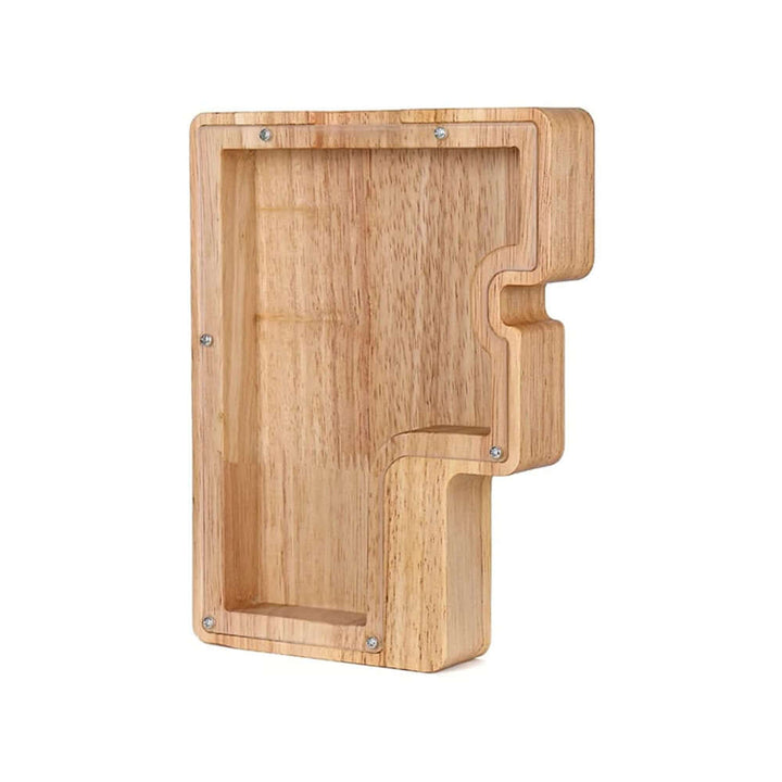 Holz Alphabet Sparschwein Buchstaben Spardose