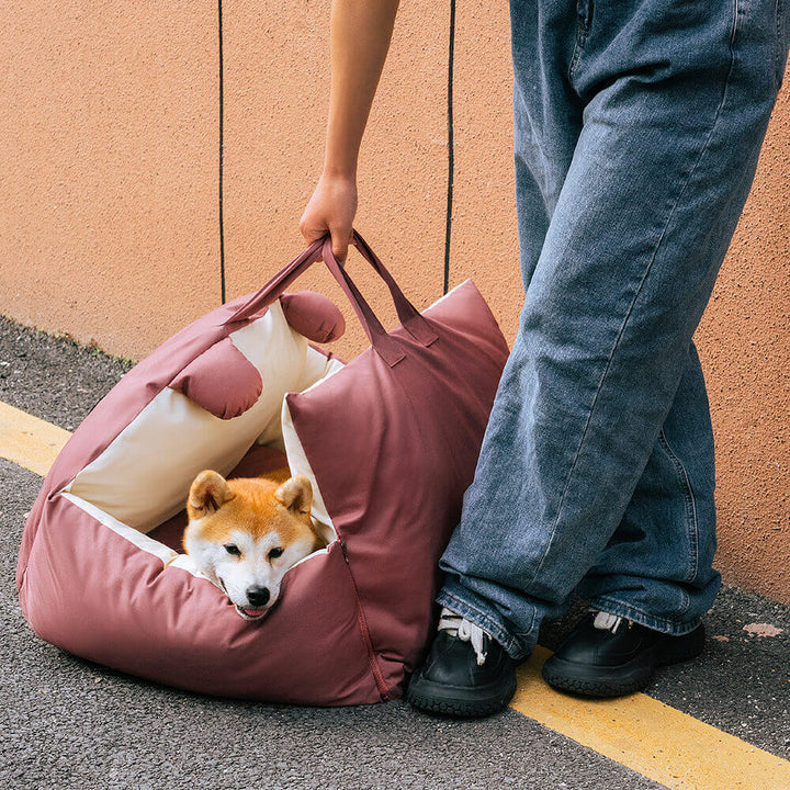 Panier de voiture sécurisé pour chien avec coussin de protection