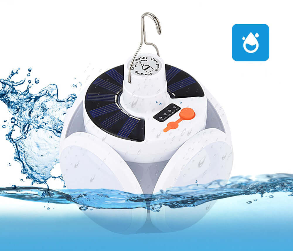 Lanterne de camping solaire rechargeable et étanche