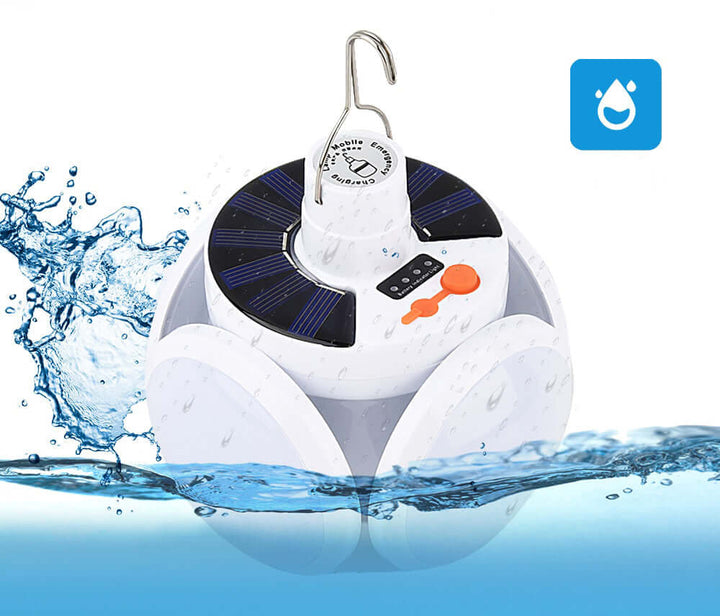 Lanterne de camping solaire rechargeable et étanche