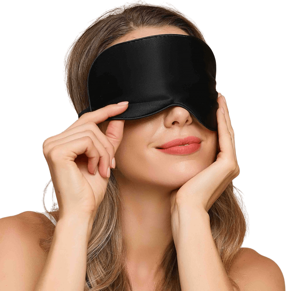 Seiden Schlafmaske für Damen & Herren - 100% Lichtblockierung