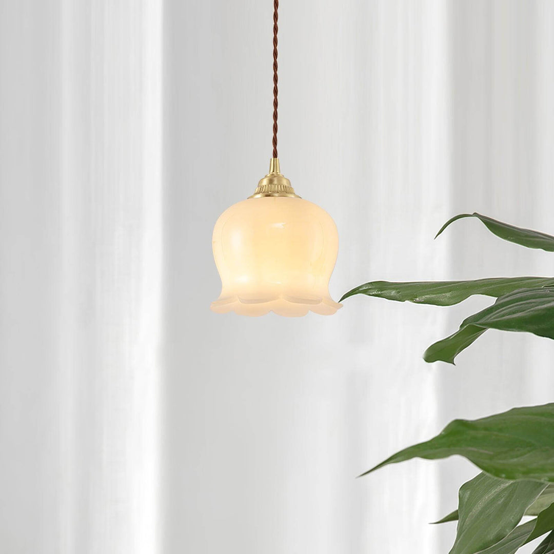 Blüten-Pendelleuchte - 14cm Durchmesser