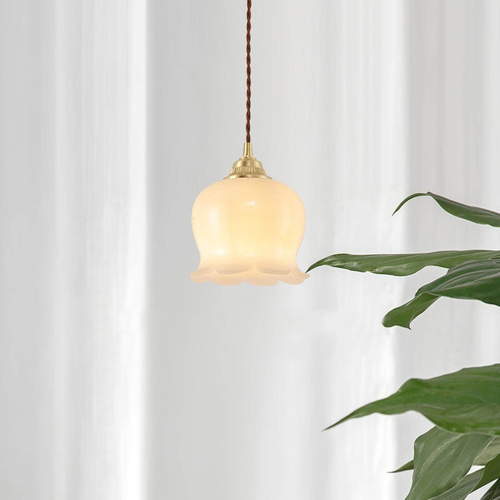 Blüten-Pendelleuchte - 14cm Durchmesser