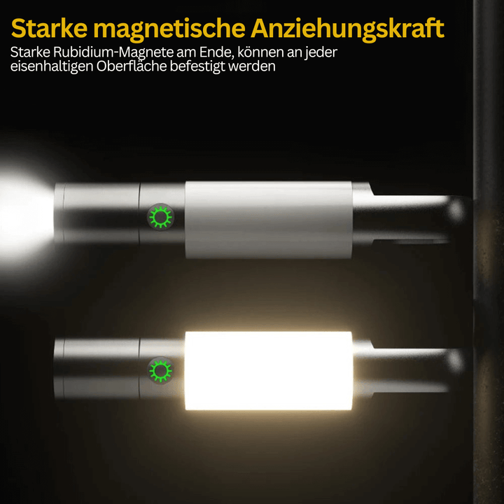 LED Taschenlampe, 1000 Lumen, 4 Modi, USB-C