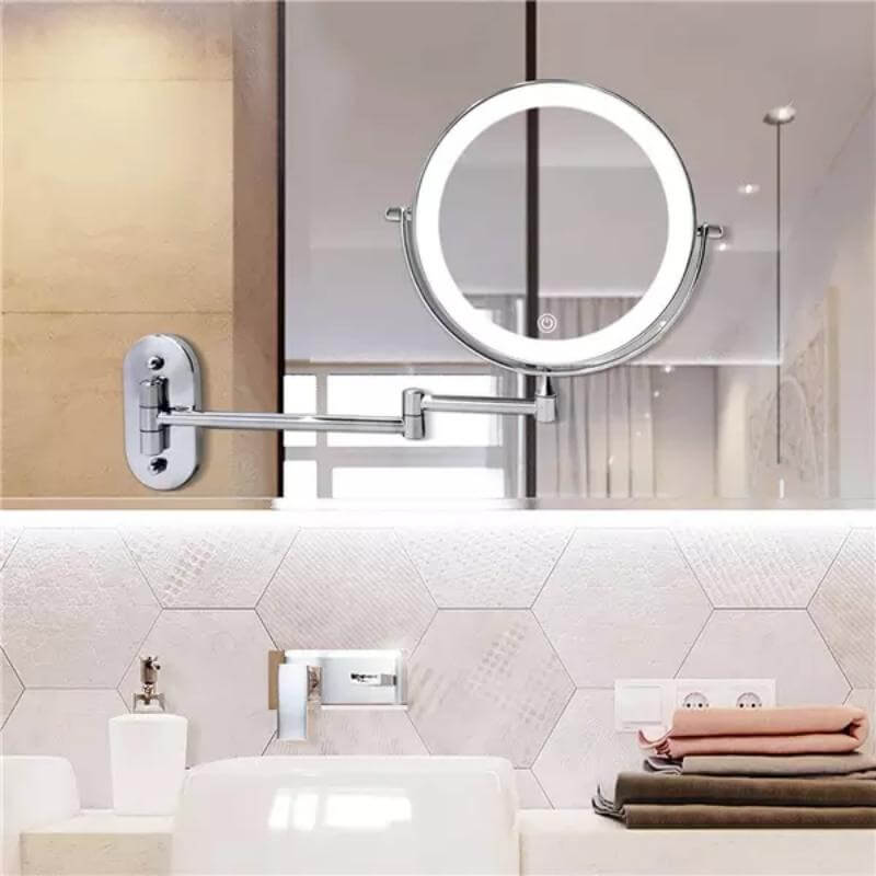 Miroir cosmétique LED rechargeable