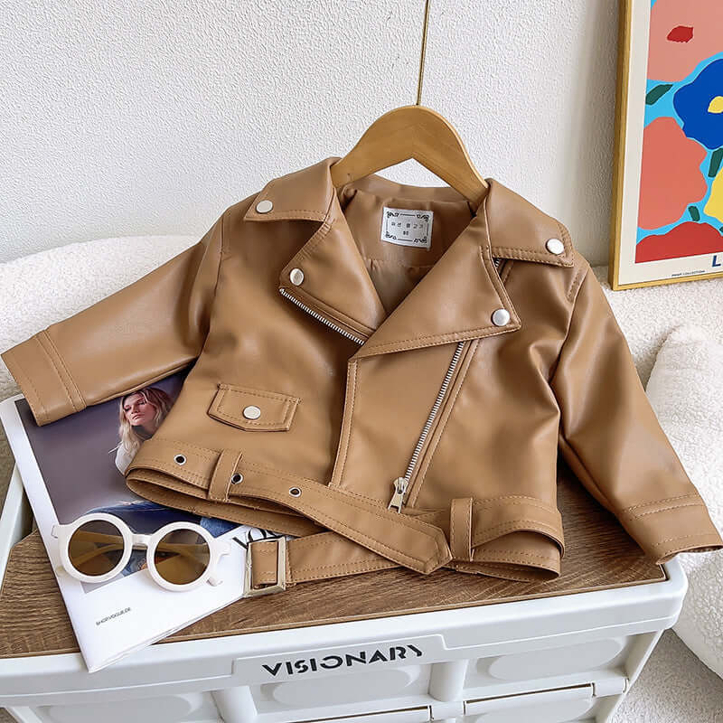 Jungen Lederjacke - Klassisch, Cool, Strapazierfähig