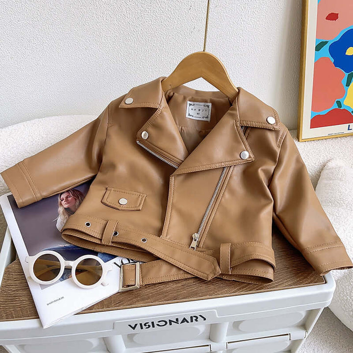 Jungen Lederjacke - Klassisch, Cool, Strapazierfähig