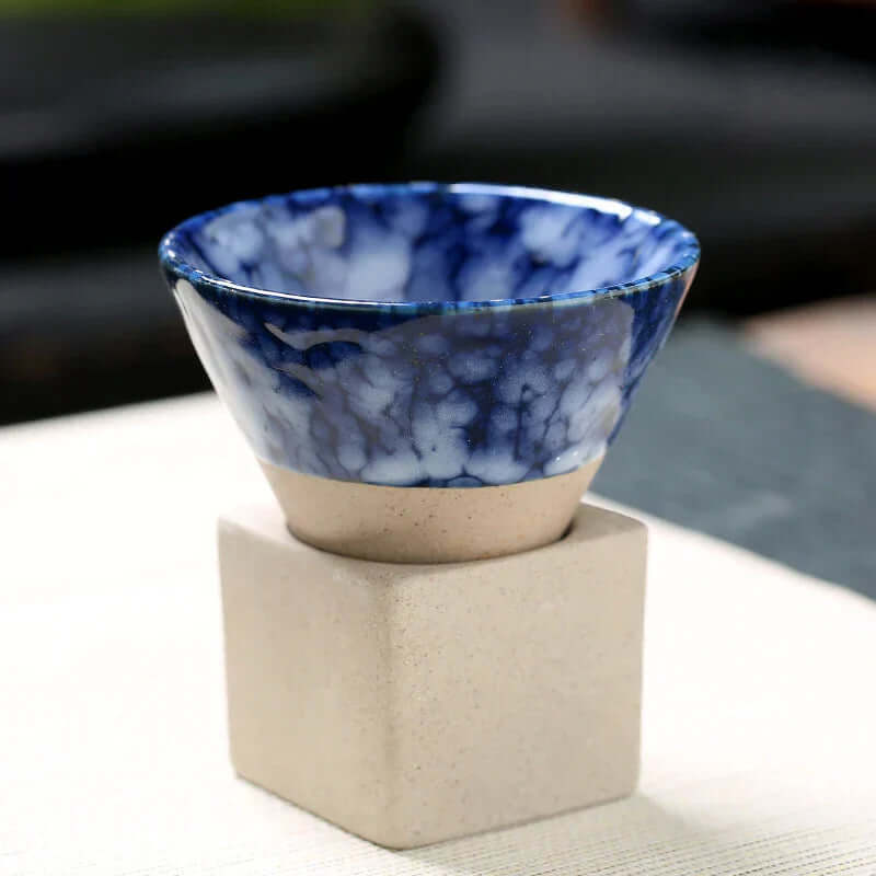 Handgefertigte Keramik Teetasse - Japanischer Stil