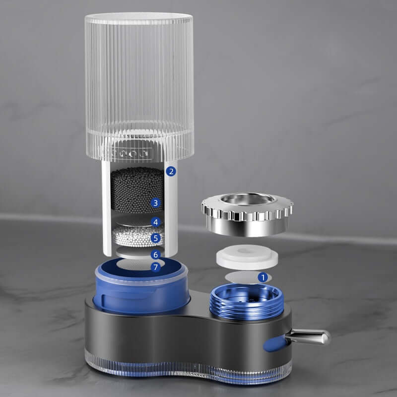 Wasserhahnfilter 7-Stufen-Filterung