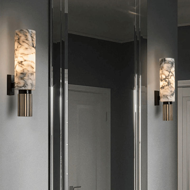 Elegante Marmor Wandleuchte