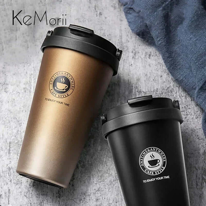 Isolierter Edelstahl-Reisebecher 500ml - Thermobecher