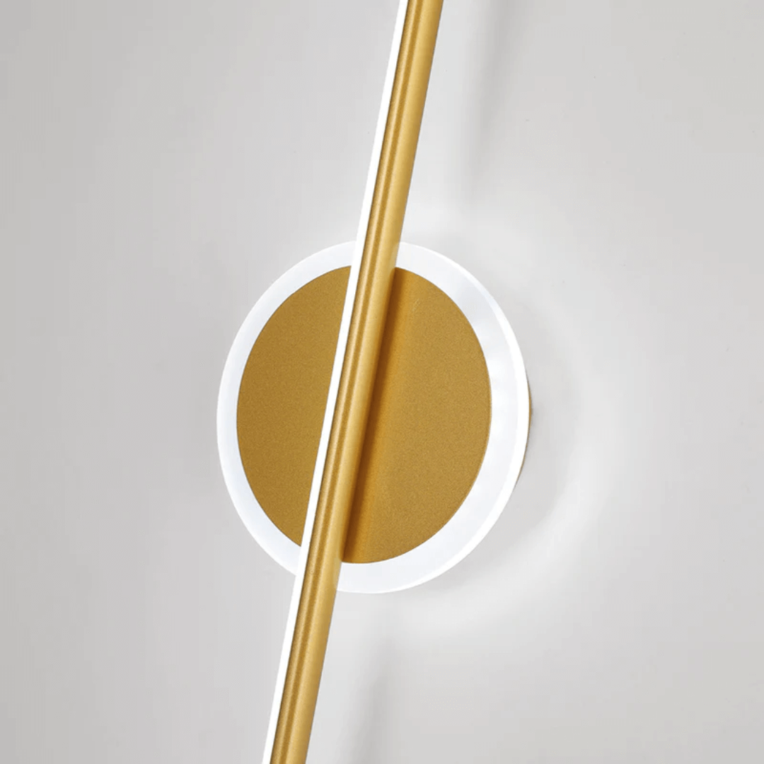 LED Wandleuchte Modern Schwarz - Gold 3 Lichtfarben