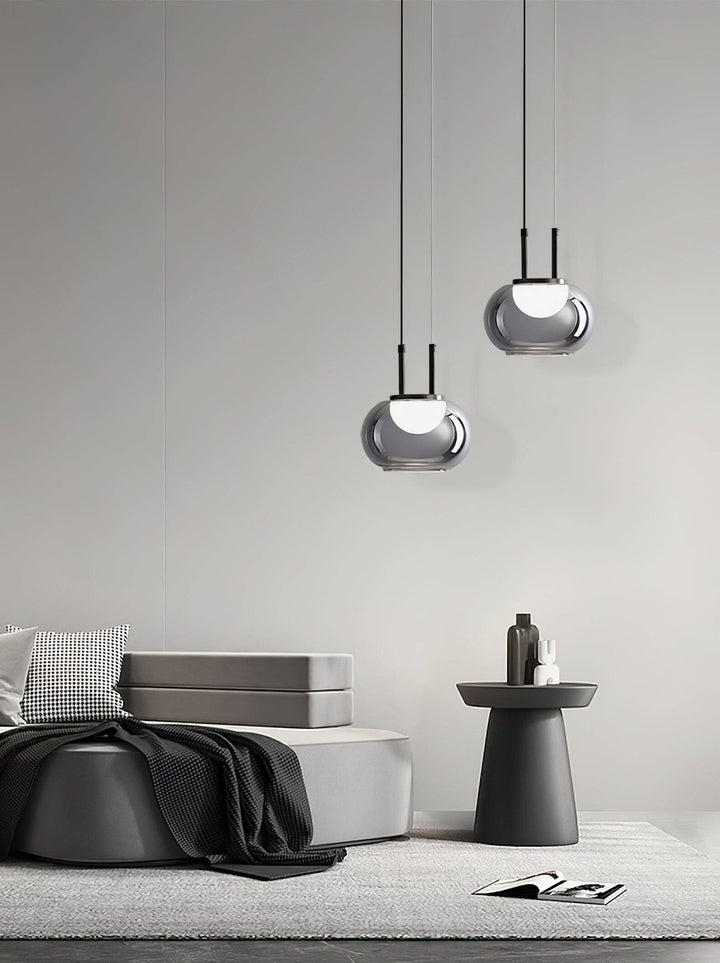 Moderne Halo Pendelleuchte, 3-flammig