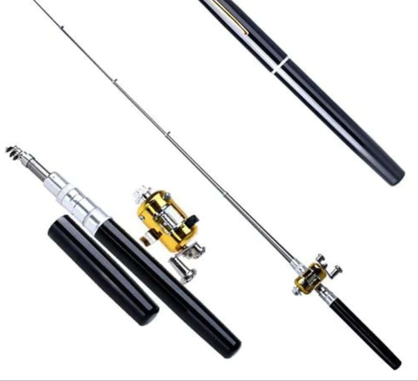 Ensemble de pêche de voyage compact - 97 cm