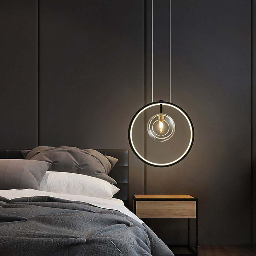 Skandinavische Bubble Glas Pendelleuchte