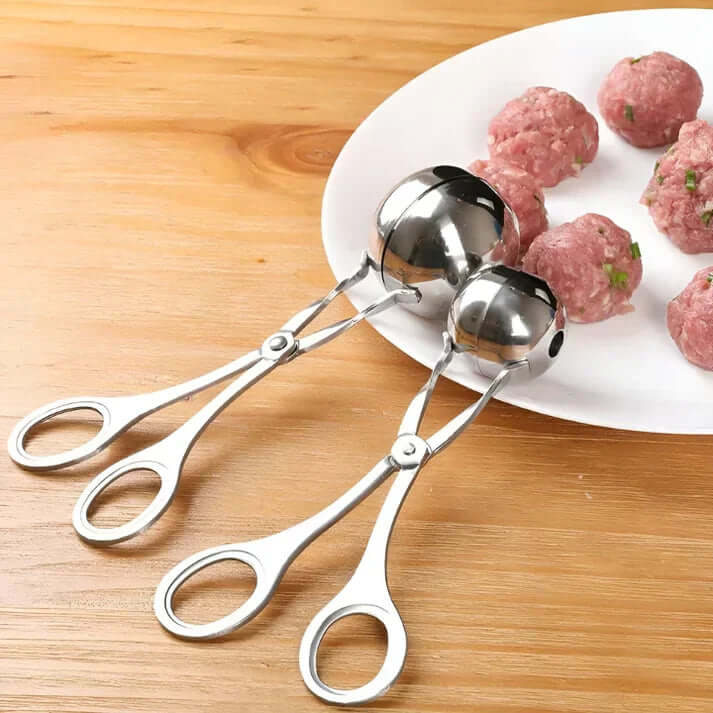 Edelstahl Hackfleisch-Former - Perfekte Fleischbällchen