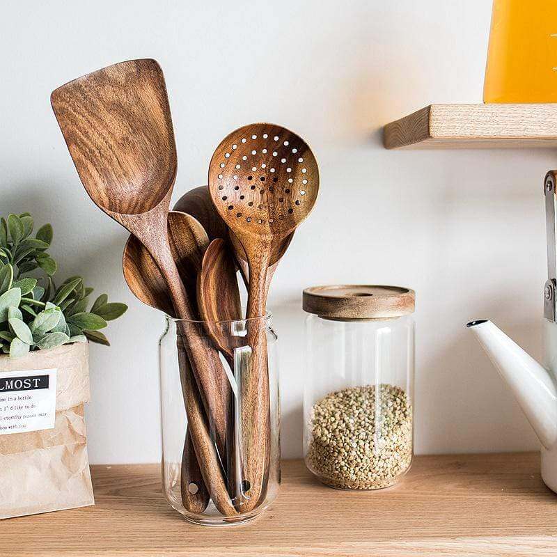 Holz-Küchenhelfer-Set - Natürlich & Langlebig